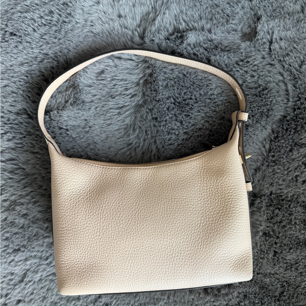 Furla Cream Shoulder Bag with Pink Butterfly Motif - Picture 2 of 11